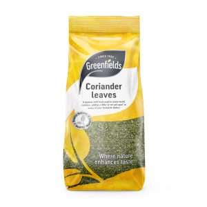 Greenfield coriander leaves